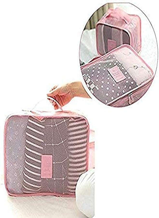 TERXA 6 in 1 Polyester Secret Pouch Travel Bag Packing Cubes Laundry Bag with Undergarments & Cloth Storage Organizer Travelling Set/Suitcase Bag {Multi Color - Set of 6} - Image 5
